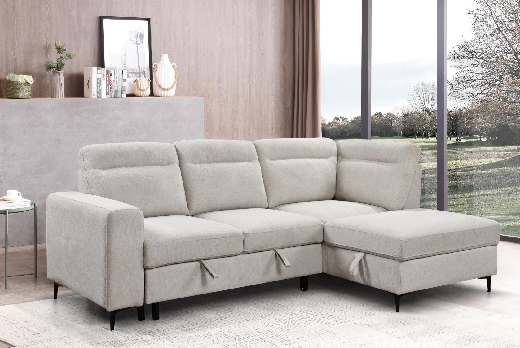 Fontana Sectional Sofa Bed with Storage