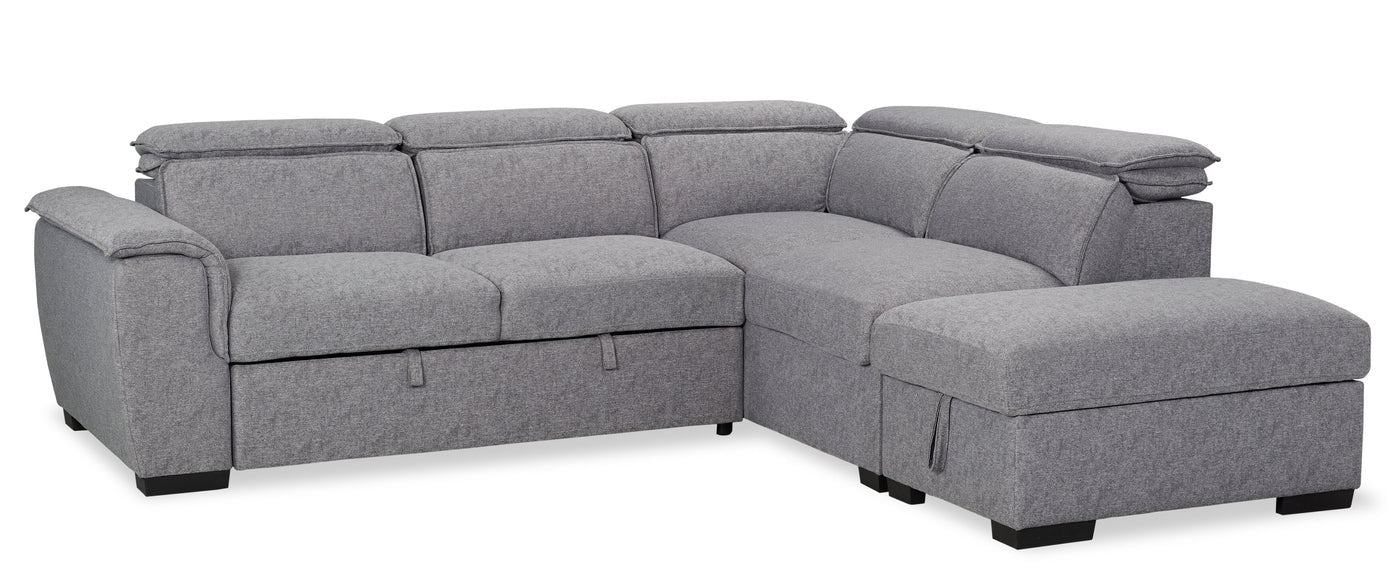 Savvy 3-Piece Sleeper Sectional with Two Chaises